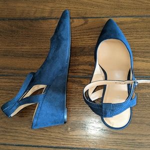 Market & Spruce Billie Ankle Wrap Wedge